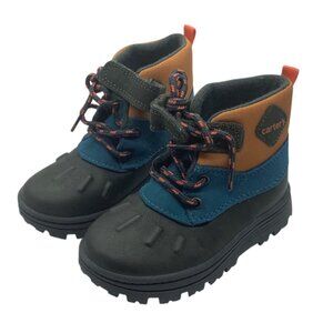 Carter's New Kid's Easy On/Off Duck Boot Hook Loop Close Toddler Size 9 Outdoor